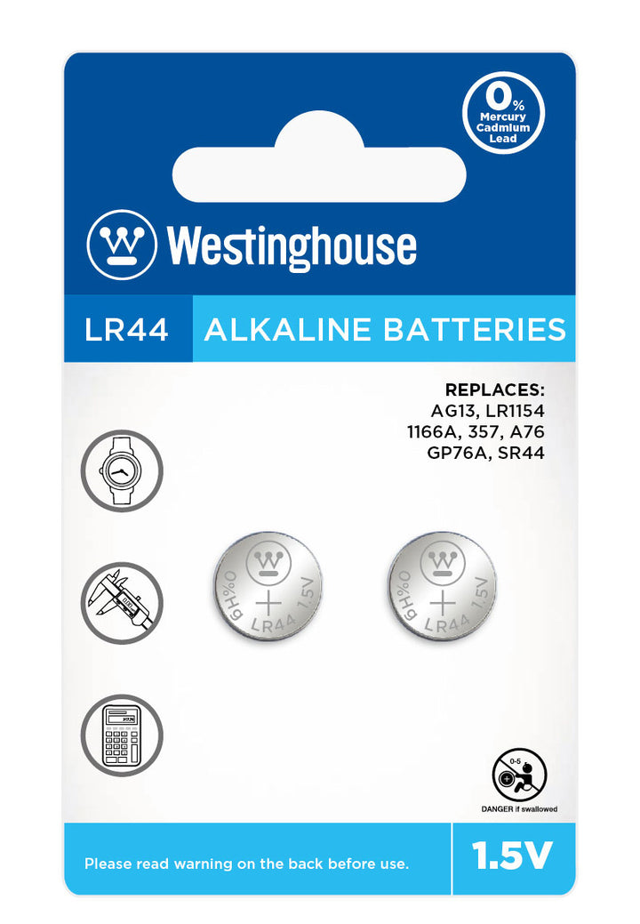 Westinghouse Alkaline LR44-BP2