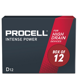 PROCELL 1.5V PX-1300 INTENSE POWER D ALKALINE BATTERY BOX OF 12