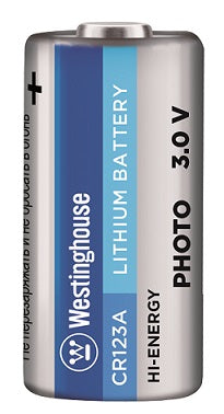 Westinghouse Photo Lithium CR123, 3 Volt Lithium