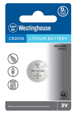 Westinghouse Lithium Button Cell – CR2016-BP1