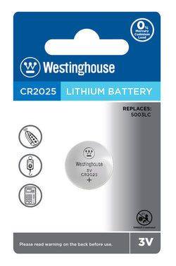 Westinghouse Lithium Button Cells – CR2025-BP1