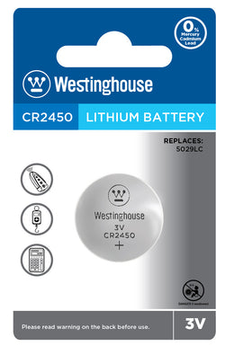 Westinghouse Lithium Button Cells – CR2450-BP1