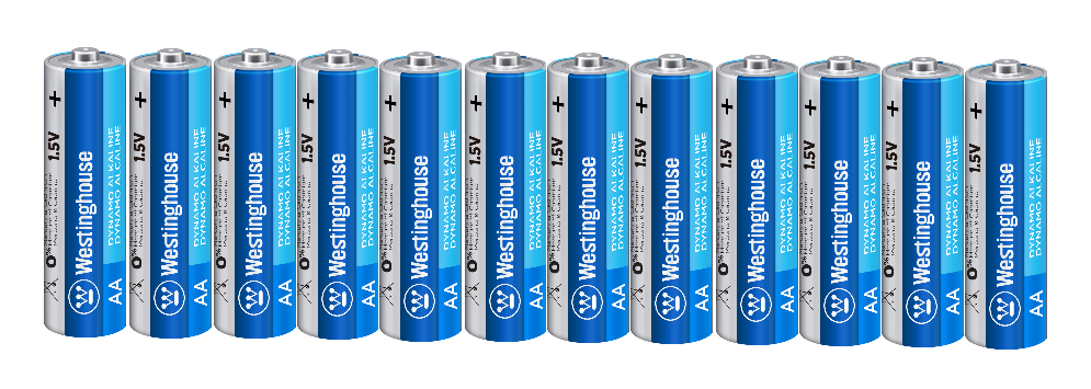 Westinghouse Dynamo Alkaline AA/ AAA Packs of 12