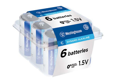 Westinghouse Dynamo Alkaline C Size - 6 Pack