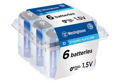 Westinghouse Dynamo Alkaline D size - 6 pack