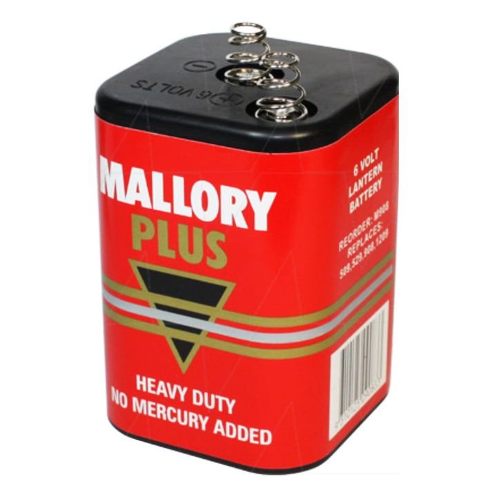 FREE-  MALLORY PLUS 6V M-908 HEAVY DUTY CONSUMER LANTERN BATTERY
