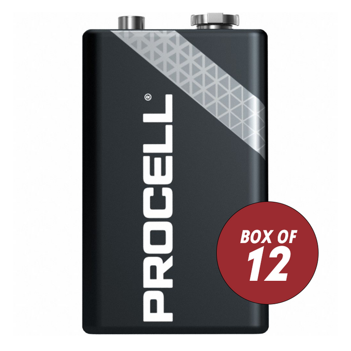 PROCELL 9V ALKALINE BATTERIES BOX OF 12